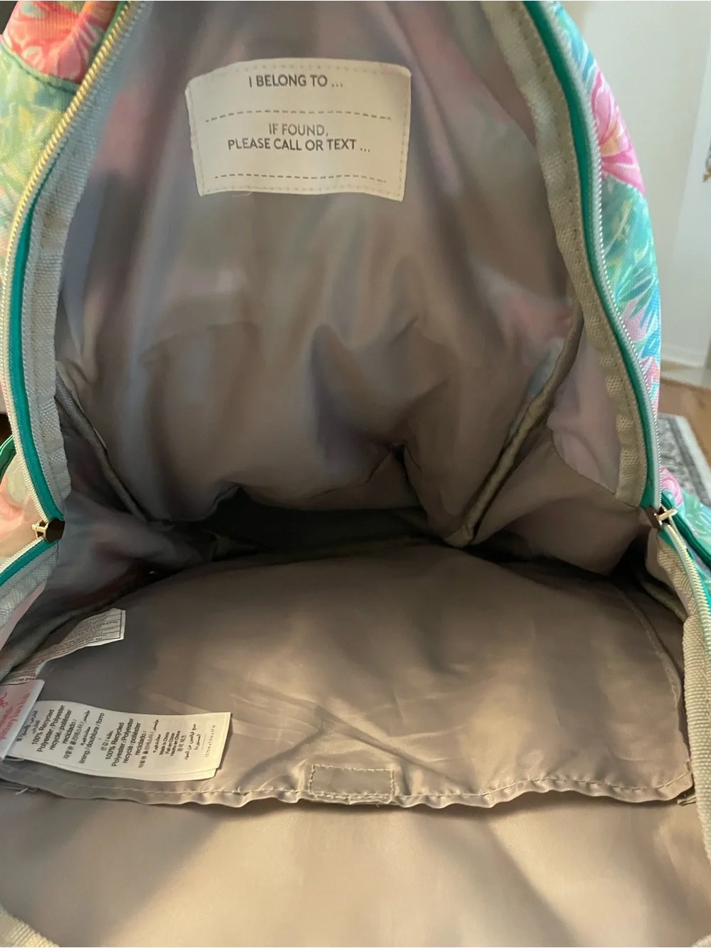 Pottery Barn Kids Lilly Pulitzer Large Backpack RARE great preowned condition